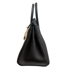 Hermès 'Black Togo' Rose Gold Hardware Birkin 25 Bag