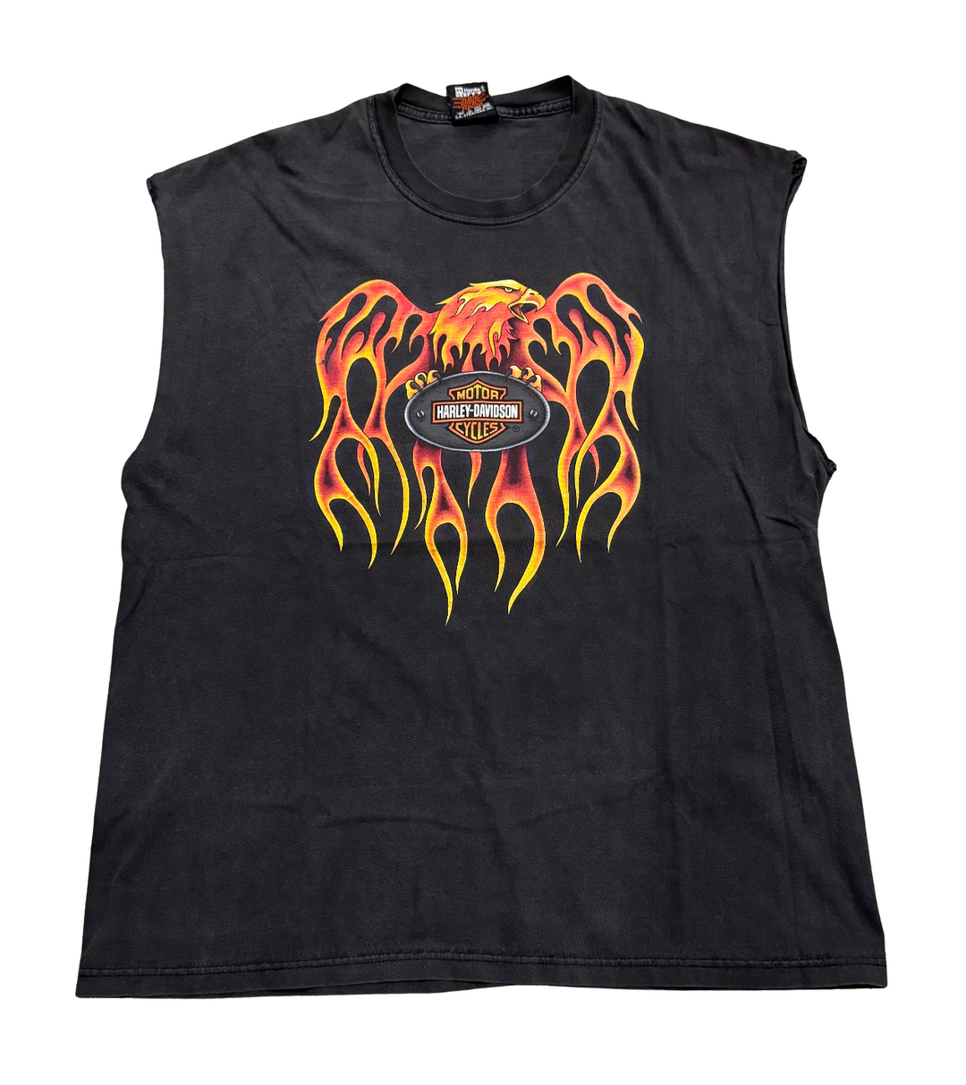 Harley Davidson 'Lighthouse' Vintage Cut Off Tee