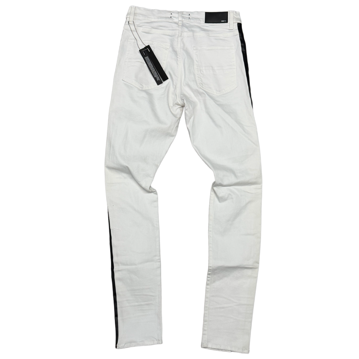 Amiri 'White' Black Track Jeans