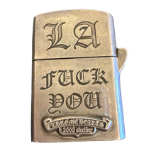 Chrome Hearts 'Silver Cross LA Fuck You' Zippo Lighter