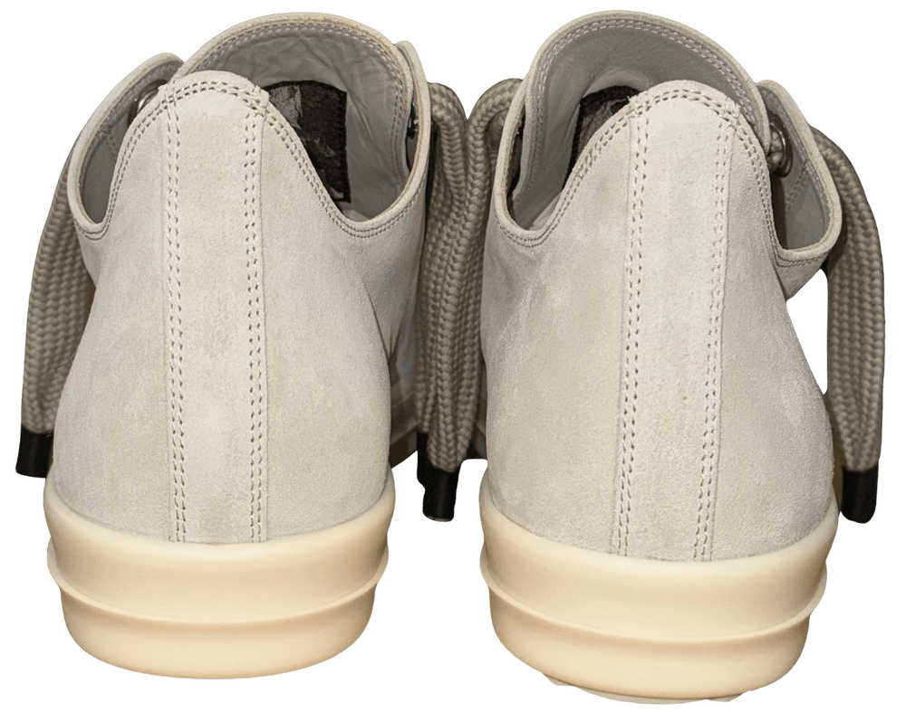 Rick Owens 'Dinge' Jumbo Lace Low Suede Sneakers