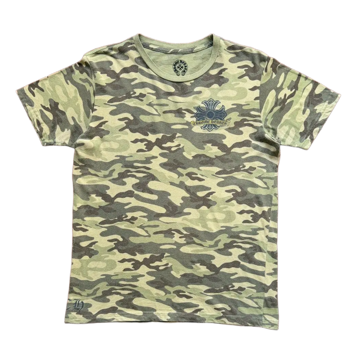 Chrome Hearts Vintage 'Camo' Gold Horseshoe Tee