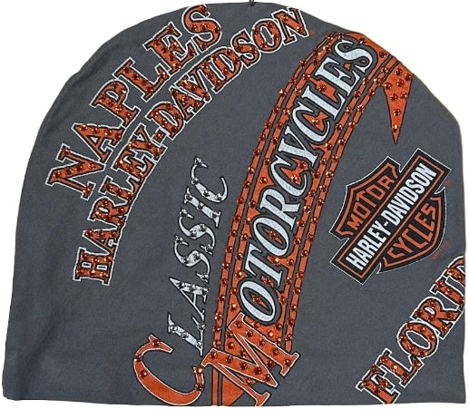 Bossi 'Naples Harley' Rhinestone Vintage Beanie