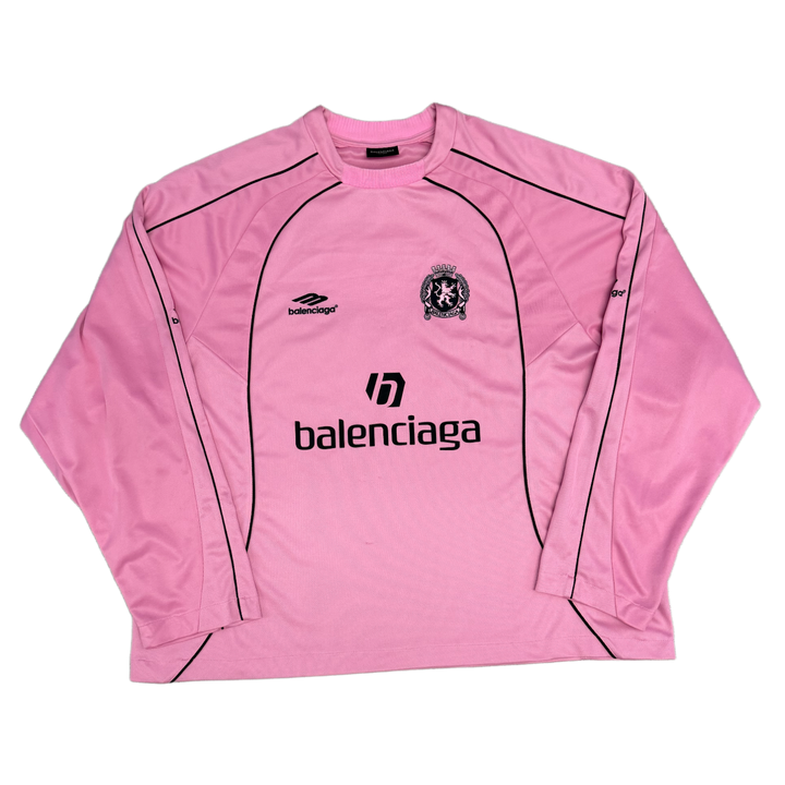 Balenciaga 'Pink Paris' Longsleeve Soccer Jersey