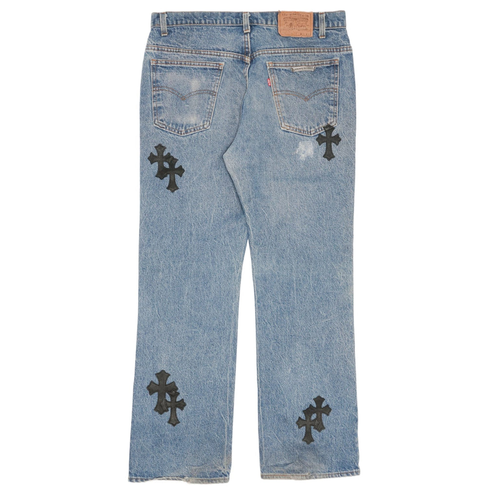 Chrome Hearts 'Blue' 18 Patch Levis 517 Jeans
