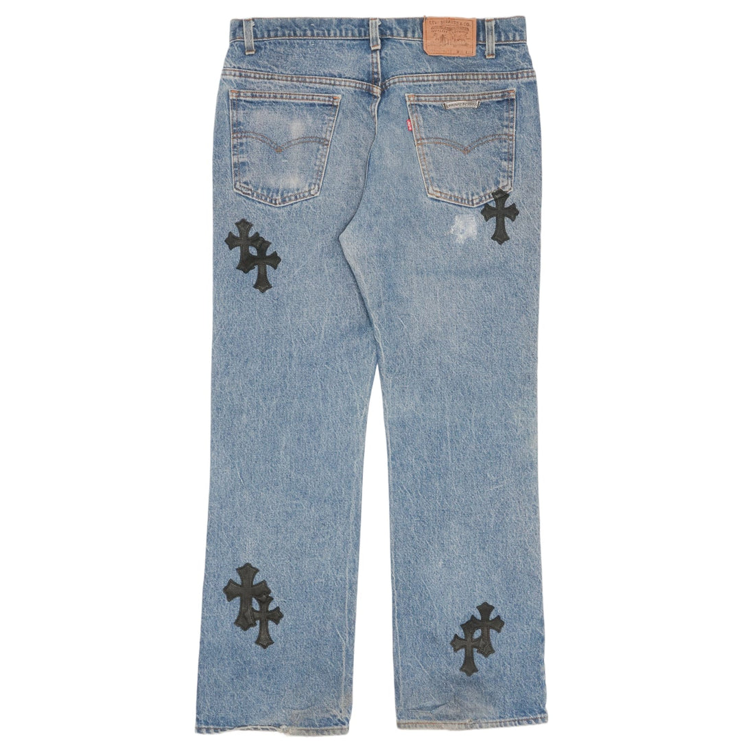 Chrome Hearts 'Blue' 18 Patch Levis 517 Jeans