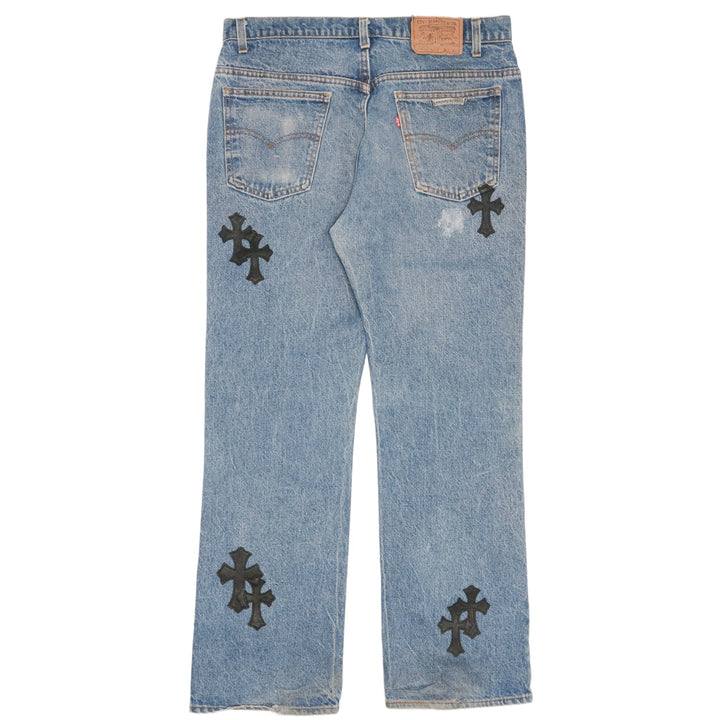 Chrome Hearts 'Blue' 18 Patch Levis 517 Jeans