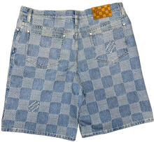 Louis Vuitton 'Damier 3D Light' Denim Shorts