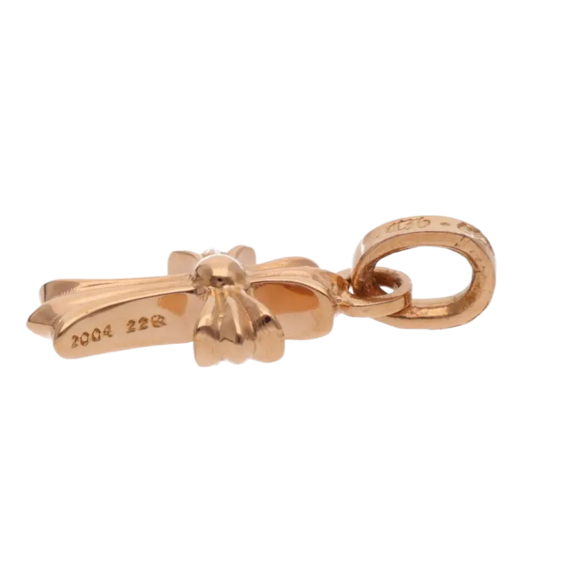Chrome Hearts 'Sapphire' 22k Gold  Baby Fat Pendant