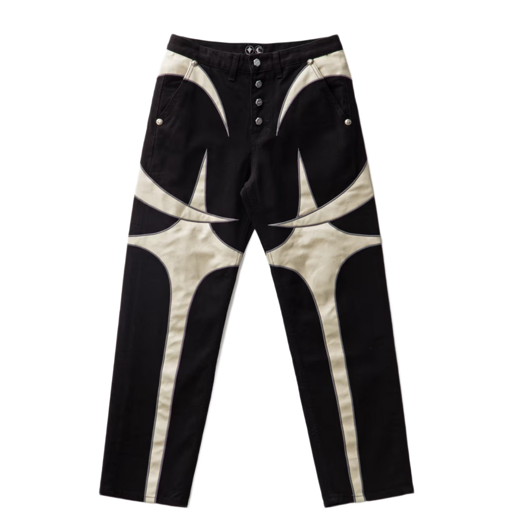 Thug Club 'TC Leather' Denim Pants