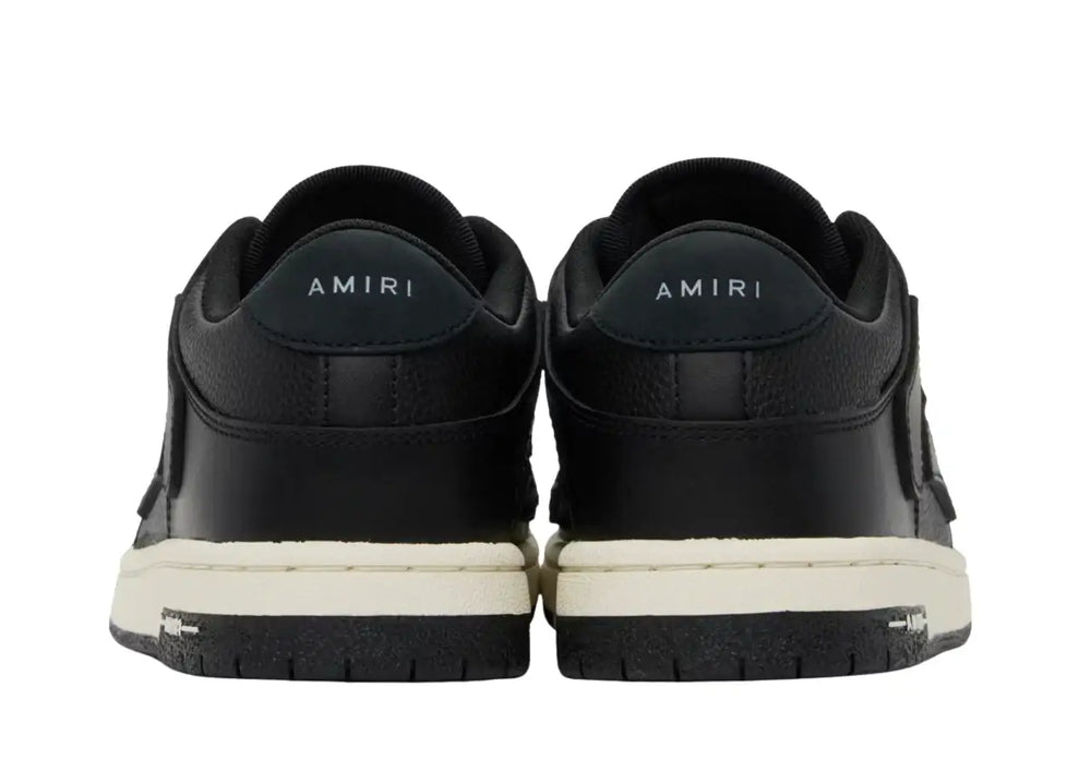 Amiri 'Black/Black' Skel Low Top Low