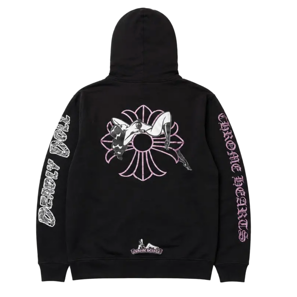 Chrome Hearts Deadly Doll 'Purple Glitter' Hoodie