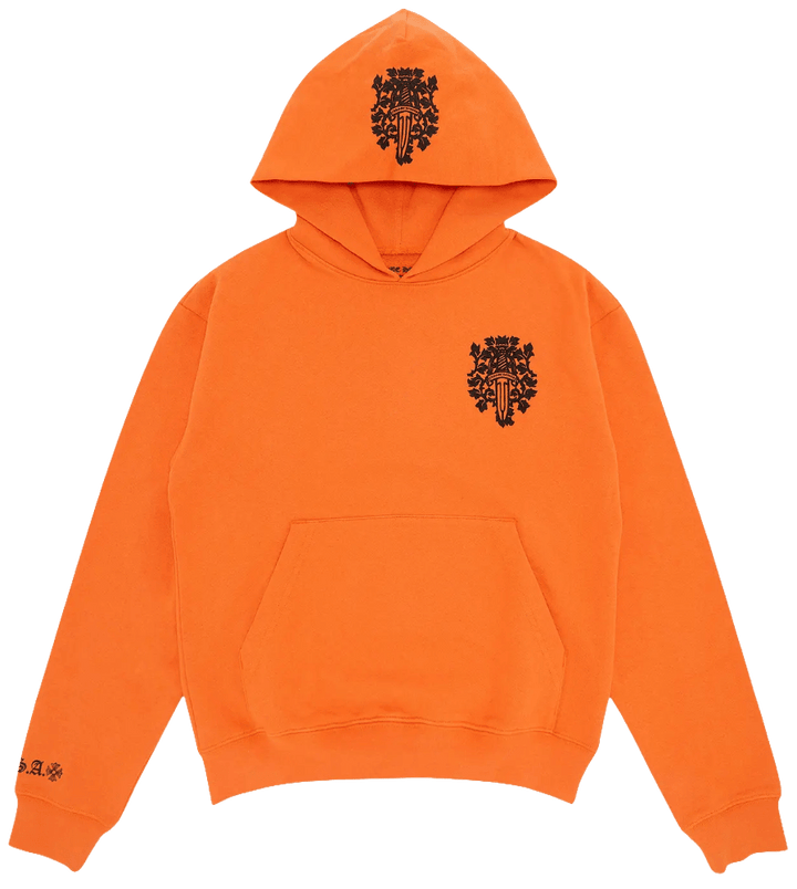 Chrome Hearts 'Vine Dagger' Orange Hoodie