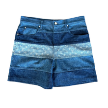 Louis Vuitton 'Striped' Denim Shorts