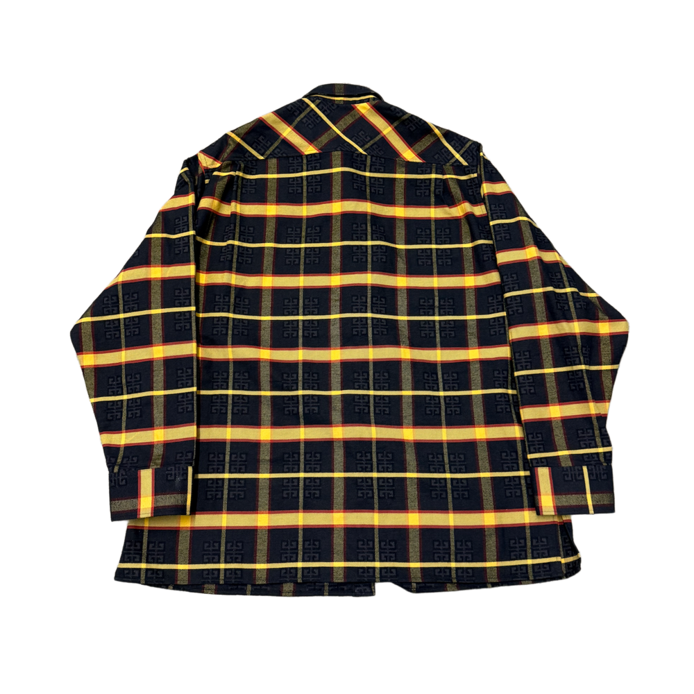 Givenchy '4G' Plaid Oversized Multicolor Flannel