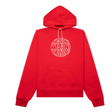 Marni 'Red' Circular Triple Logo Hooded Sweatshirt