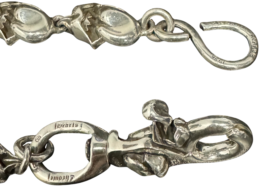 Chrome Hearts 'Rolling Stone' 20in Silver Wallet Chain