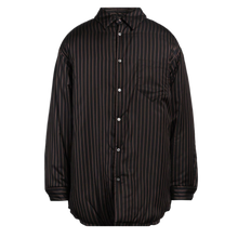 Maison Margiela 'Black' Striped Padded Overshirt