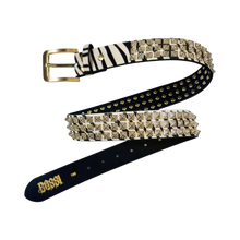 Bossi 'Gold on Zebra' Studded Belt
