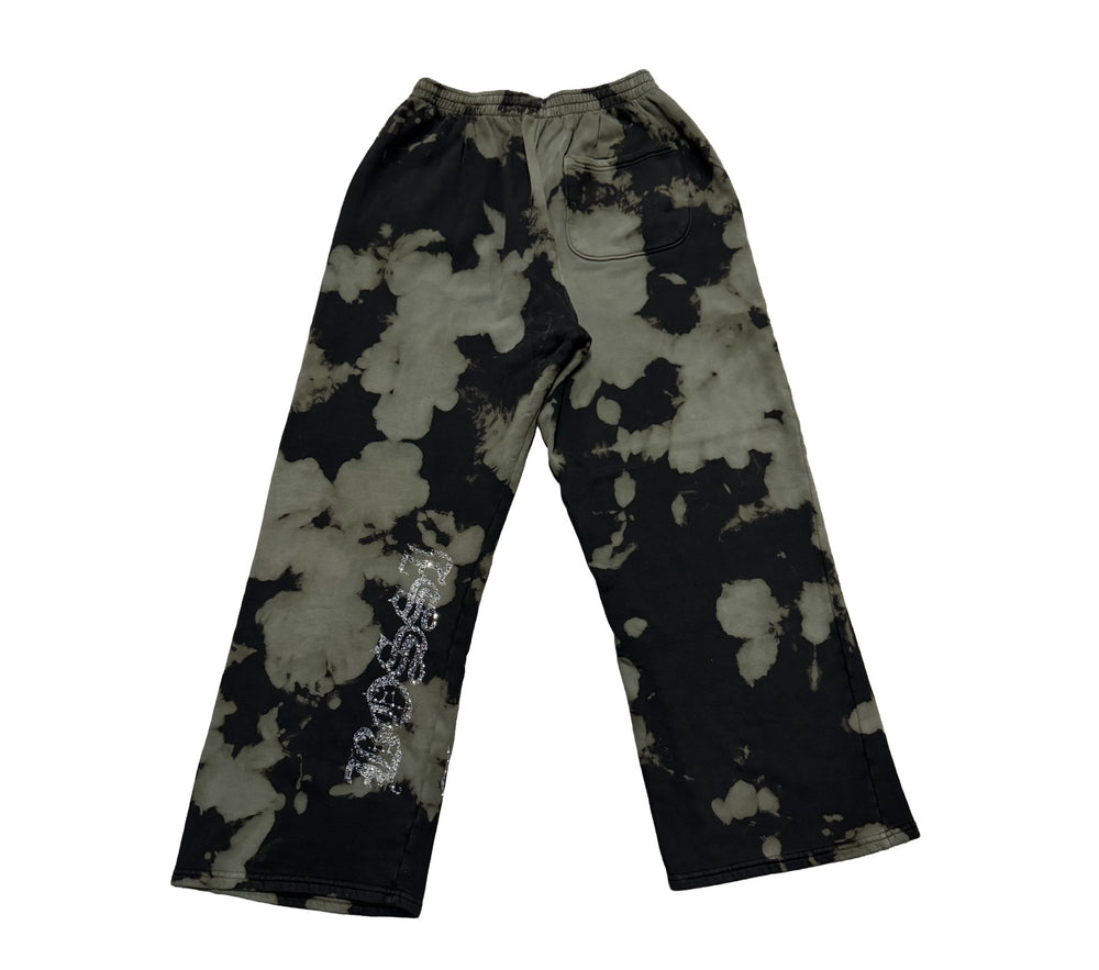 Bossi Bleached Rhinestone Sweatpants