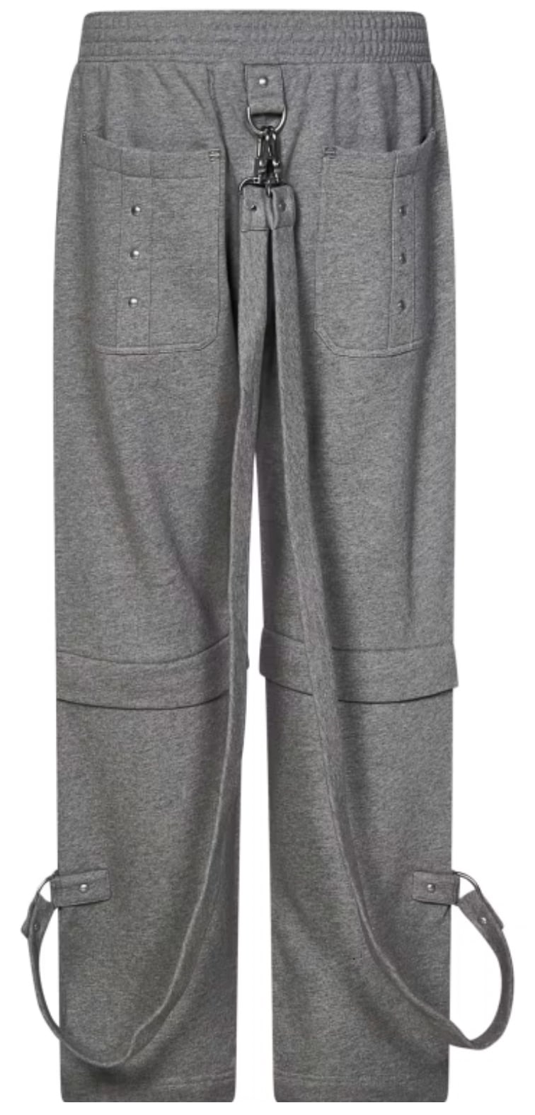 Givenchy 'Two in One' Grey Detachable Fleece Trousers