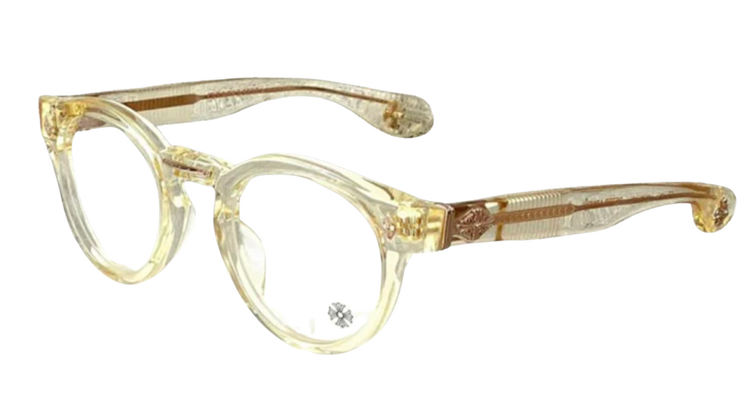 Chrome Hearts 'Peter Arnell' Crystal/Gold Glasses