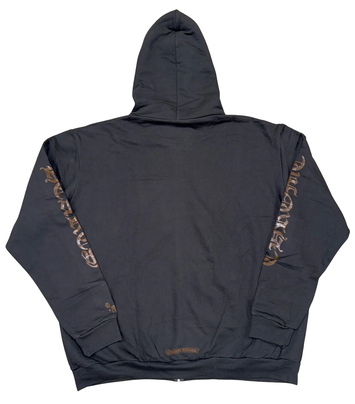 Chrome Hearts 'Brown Glitter' 1988 Black Zip Up Hoodie