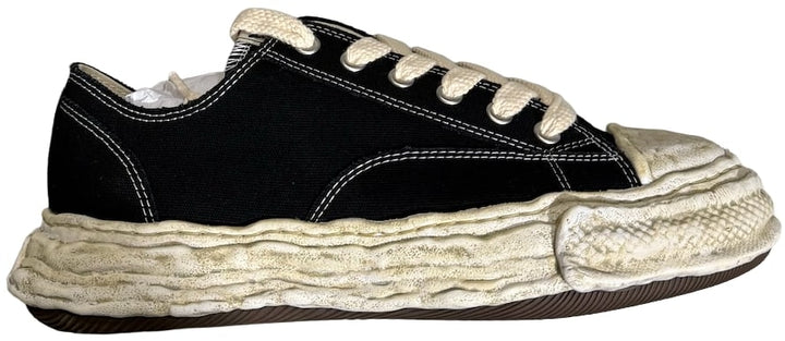 Maison Mihara Yasuhiro 'Black' Dyed Sole Leather Peterson 23 Low Sneakers