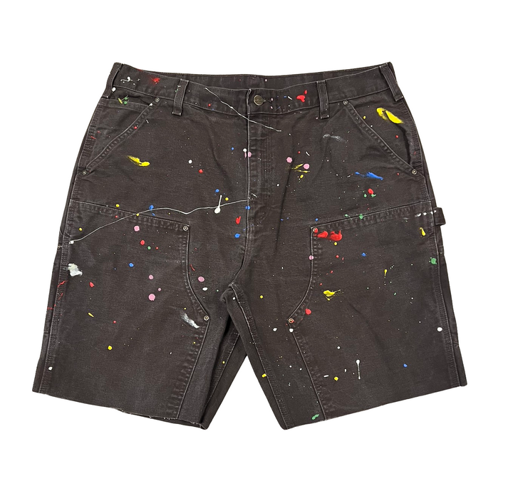 Carhartt 'Paint Splatter' Brown Shorts