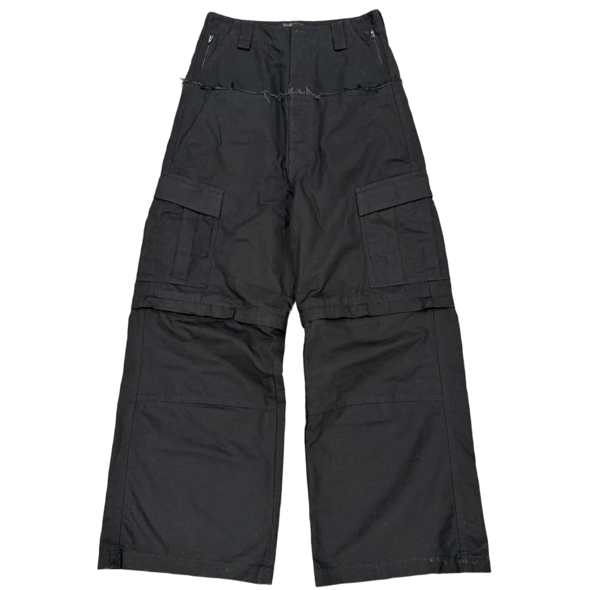 Balenciaga 'Black' Cut Up Cargo Pants