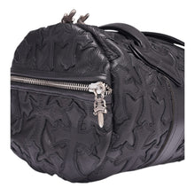 Chrome Hearts 'Black Flooded Cross' Leather Mini Duffle Bag