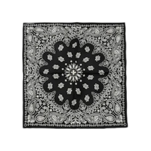 Chrome Hearts Floral Print Silk Bandana Black