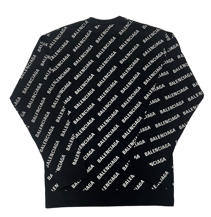 Balenciaga 'Mini Logo' Black Sweater