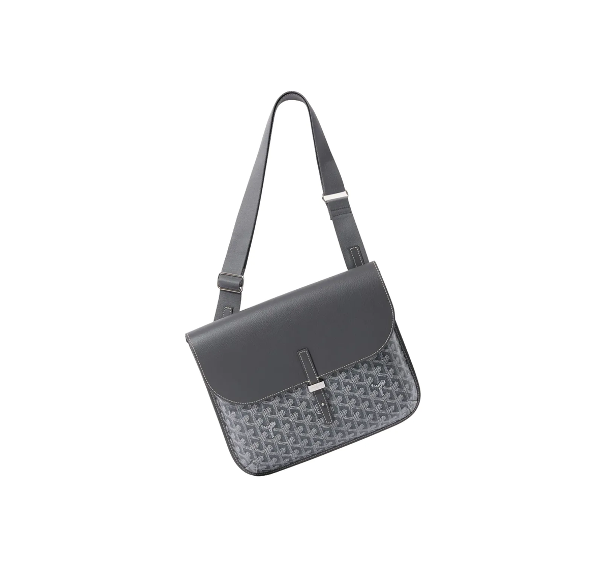 Goyard Grey 'Coursier' Messenger Bag