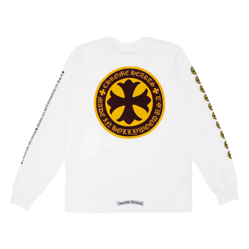 Chrome Hearts 'White' Plus Cross Shield Logo Longsleeve 