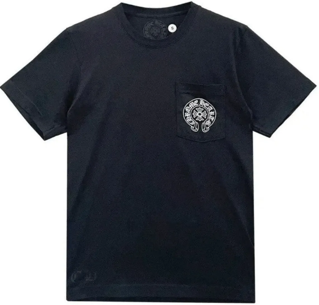 Chrome Hearts 'Las Vegas' Horseshoe Logo Pocket Tee