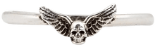 Chrome Hearts 'Foti Wings' Silver Bubblegum Ring