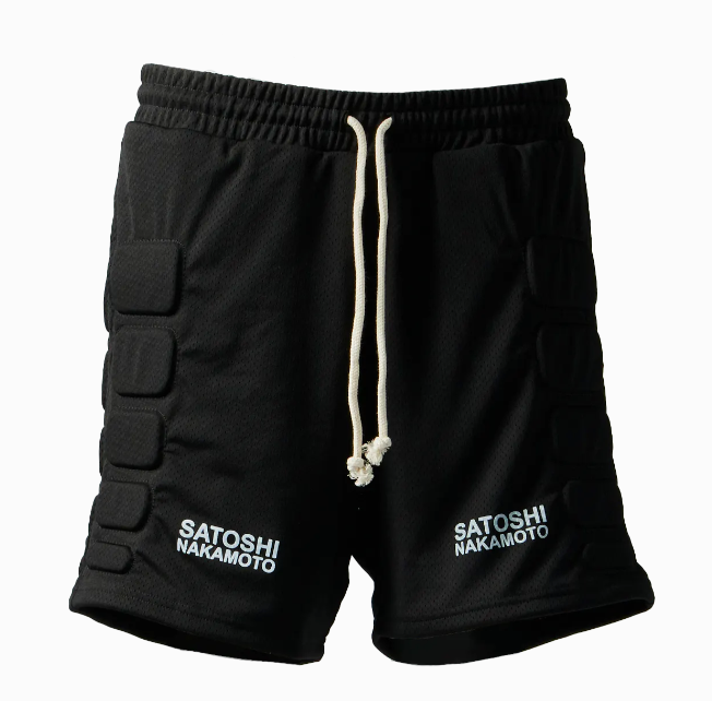 Satoshi Nakamoto 'Moto' Mesh Shorts