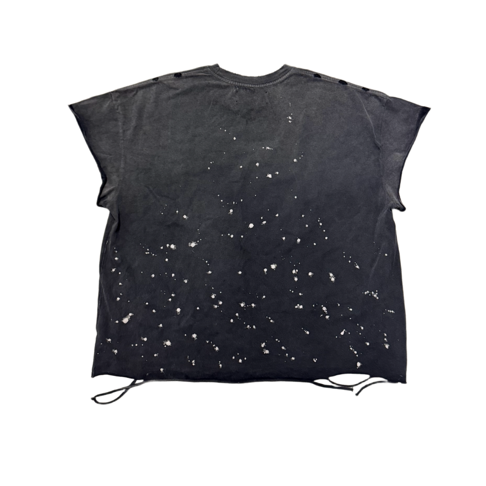 Satoshi Nakamoto 'Destroyed Luke' Cutoff Black Tee