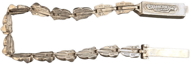 Chrome Hearts 'Rolling Stones' 14 Link Silver Bracelet