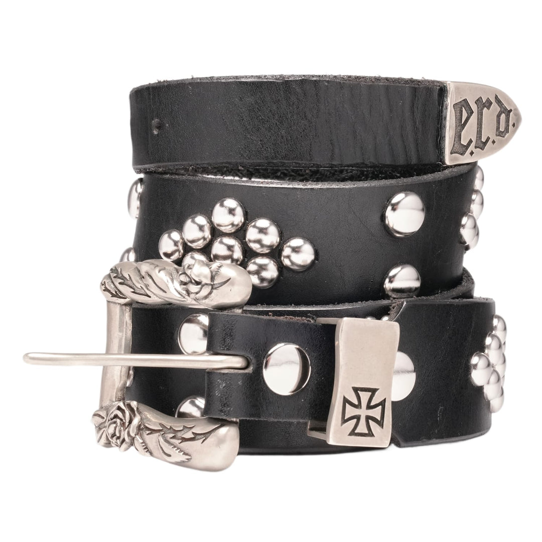 Enfants Riches Déprimés 'ERD Studded' Black Leather Belt
