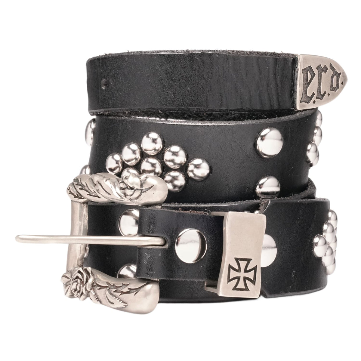 Enfants Riches Déprimés 'ERD Studded' Black Leather Belt