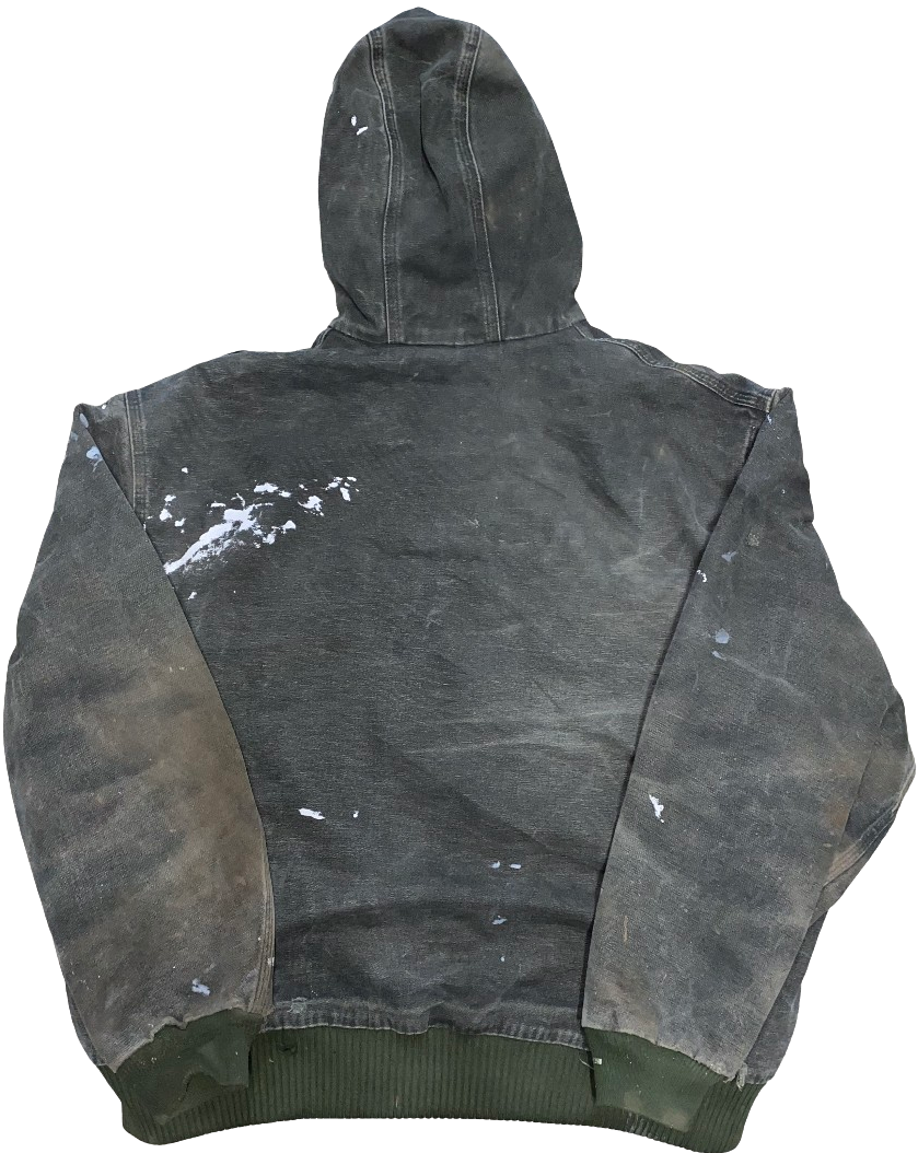 Carhartt 'Olive Green' Distressed Work Jacket