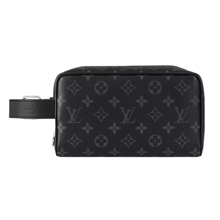 Louis Vuitton Locker Dopp Kit Monogram Eclipse Canvas