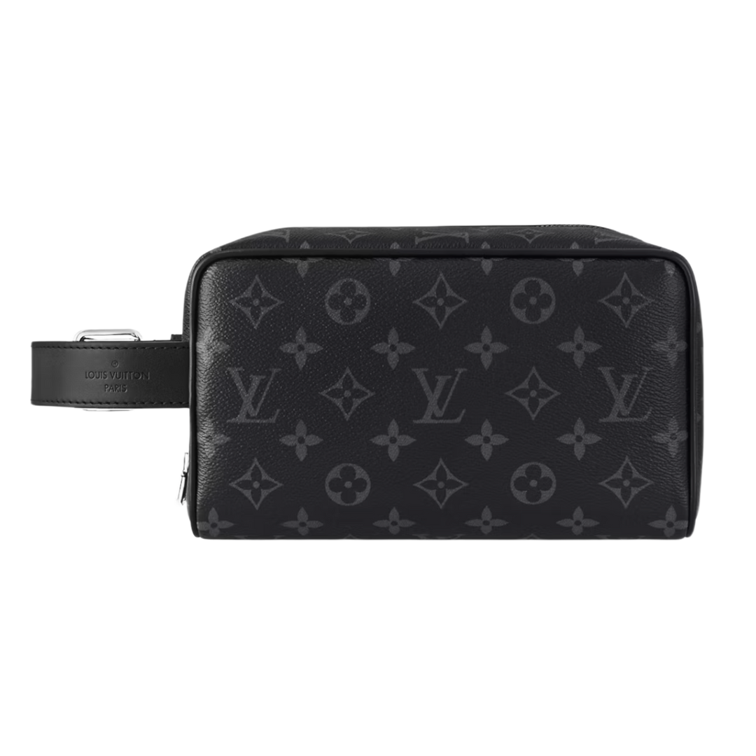 Louis Vuitton Locker Dopp Kit Monogram Eclipse Canvas