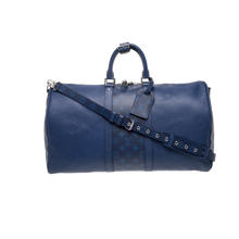 Louis Vuitton 'Blue' Monogram Keepall 50 Duffle