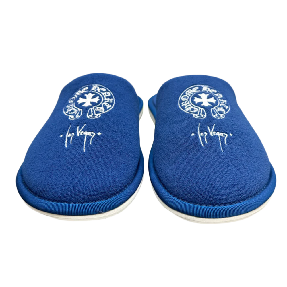 Chrome Hearts 'Blue' Las Vegas Exclusive Hotel Slippers