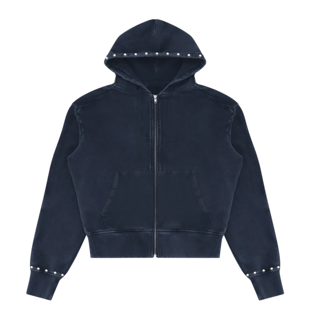 Saint Vanity 'Navy' French Terry Zip Up Hoodie