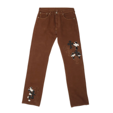 Chrome Hearts 'Zebra' 26 Patch Brown Jeans