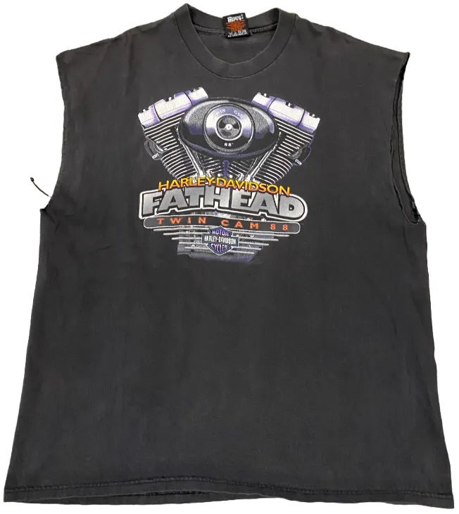 Harley Davidson 'Fathead' Vintage Cutoff Tee